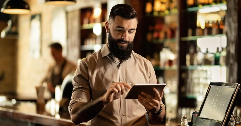 Restaurant Staff making Daily Sales Report