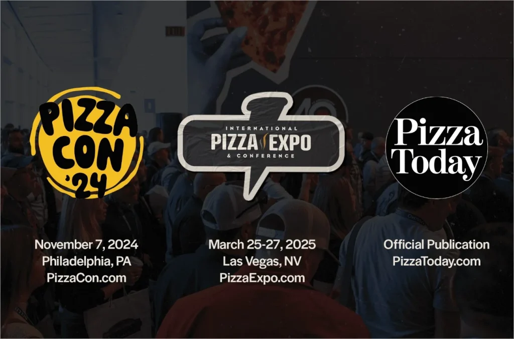 Screenshot of the International Pizza Expo and National Restaurant Association Show website.