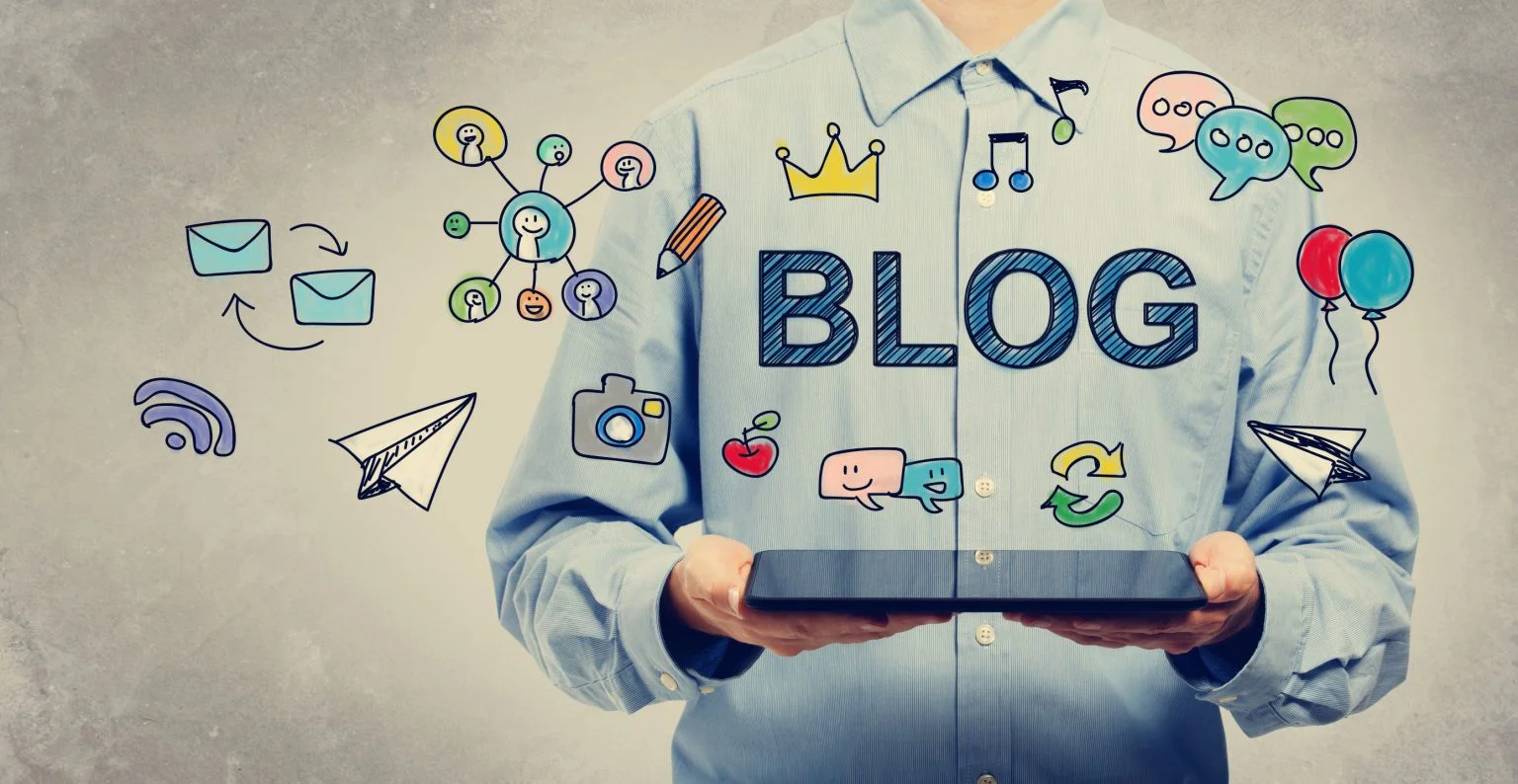Artwork depicting the concept of a blog.