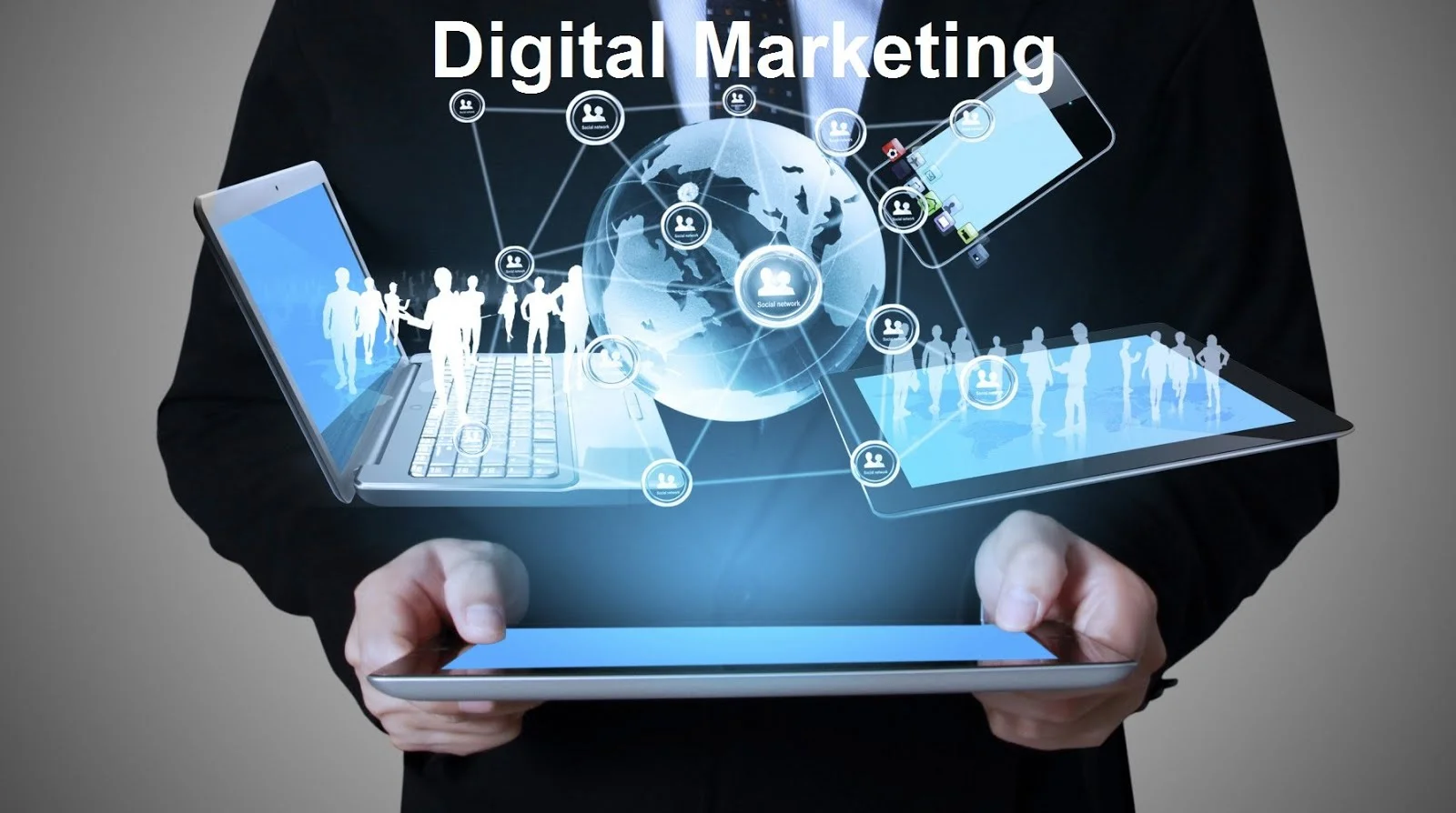 Artistic representation of Digital marketing.