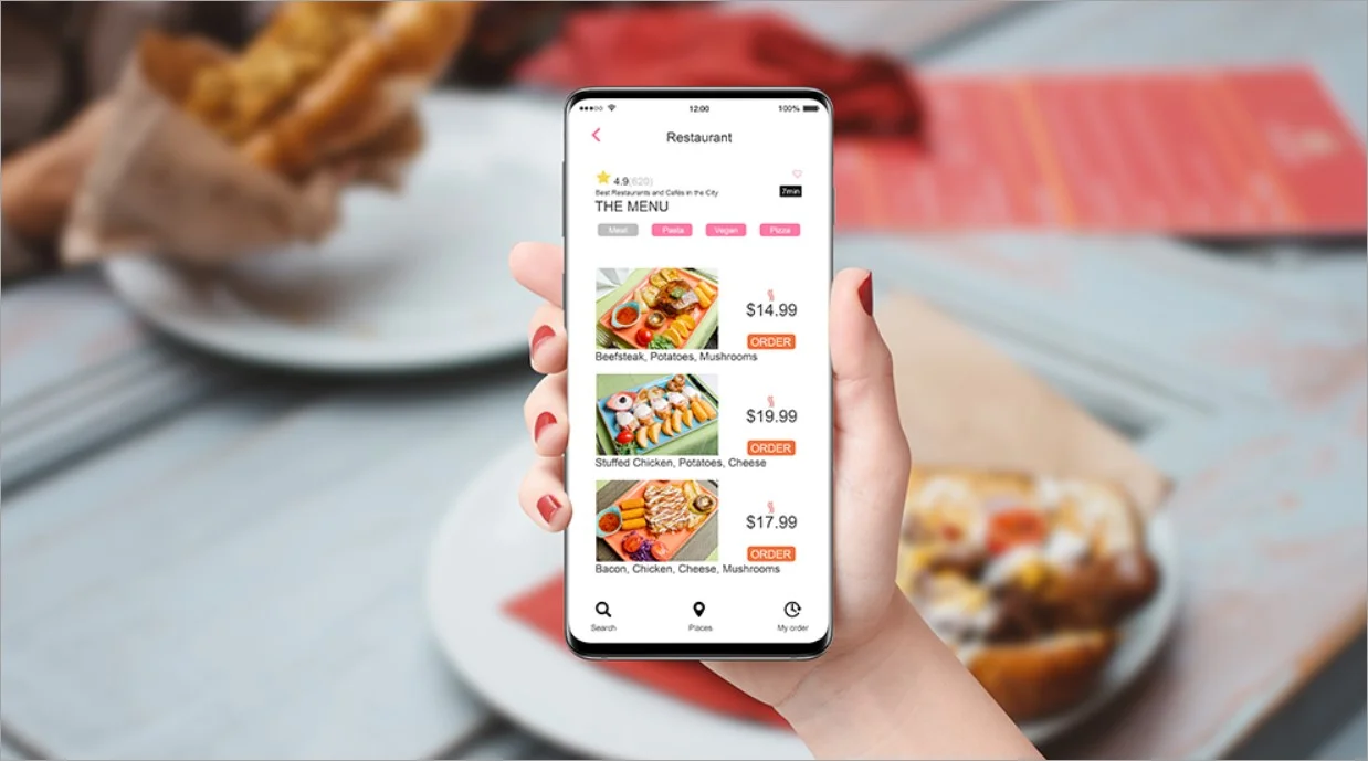 Mobile-optimized restaurant website.