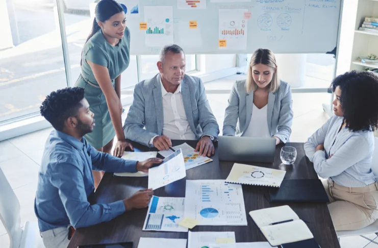 people discussing data