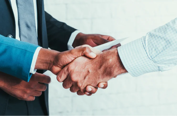 people shaking hands