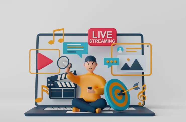 An infographic showcasing diff social media platforms