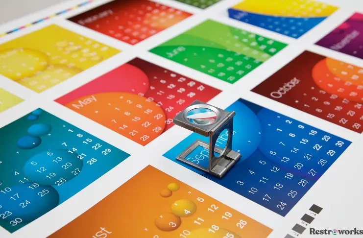 A Colourful calendar