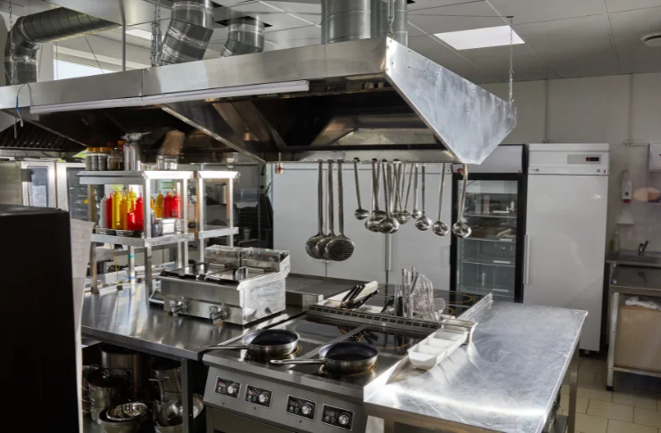 A cloud kitchen set up