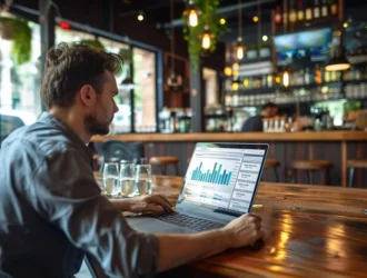 man using data to improve his restaurant profits