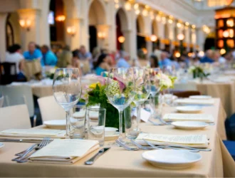 beautiful restaurant seating