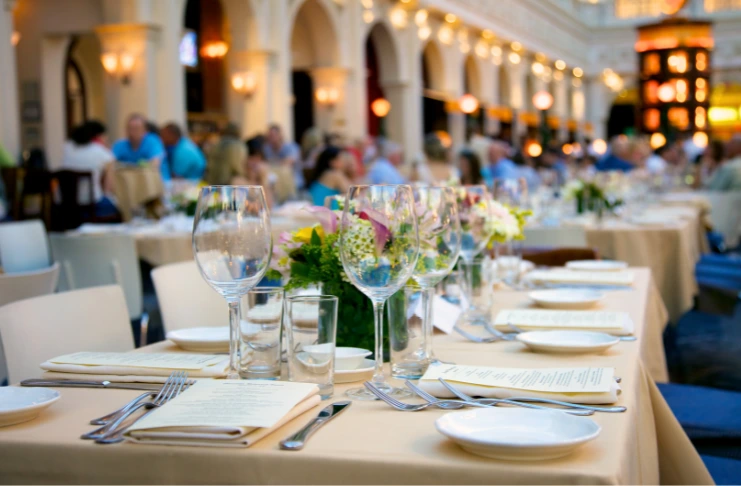 beautiful restaurant seating