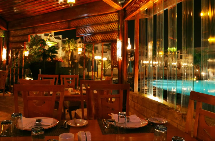 beautiful restaurant setting