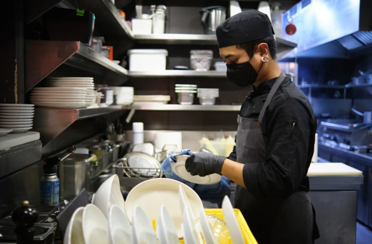 Dishwashing & Cleaning Area