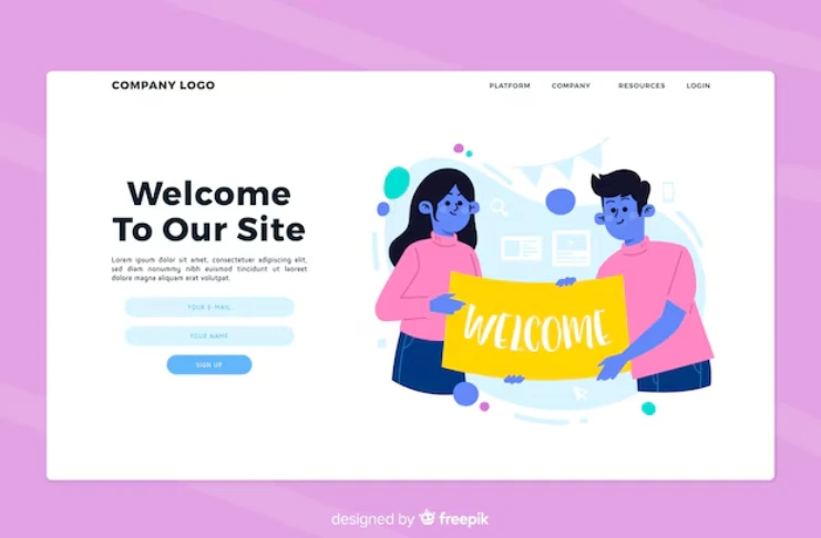 website homepage creation