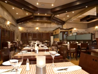 a beautiful restaurant setting