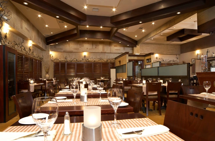 a beautiful restaurant setting