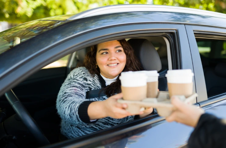Drive thru report on cars per hour. 