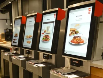 Self-ordering kiosk technology in restaurants