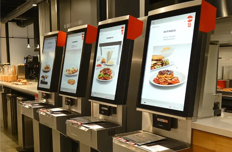 Self-ordering kiosk technology in restaurants