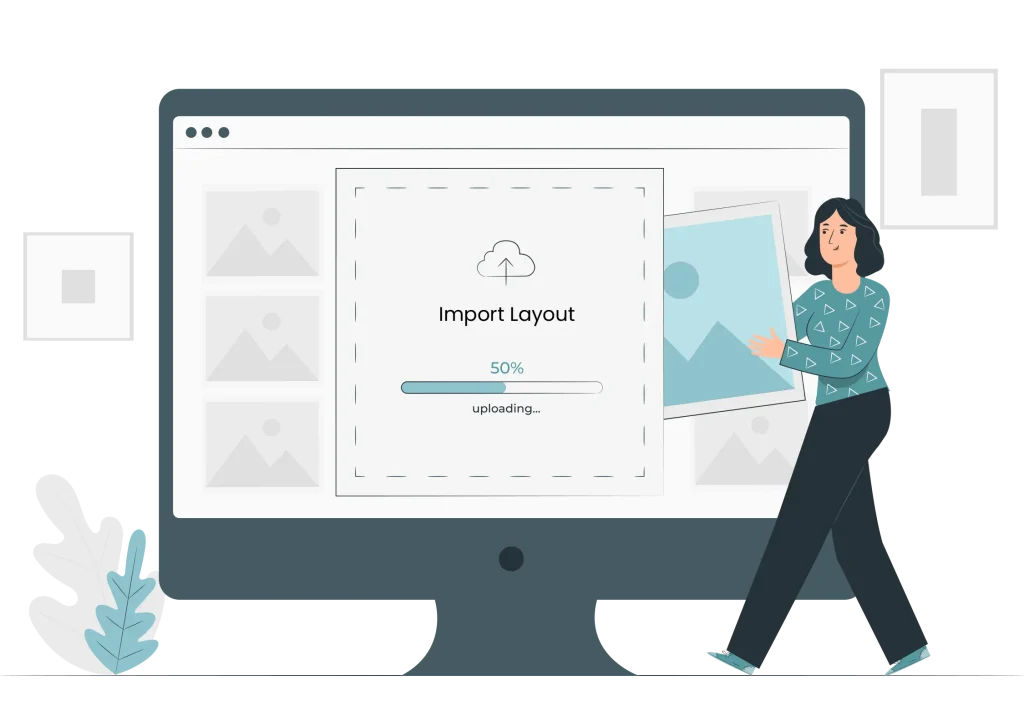 Graphical representation of the Import Existing Floor plans feature by Restroworks