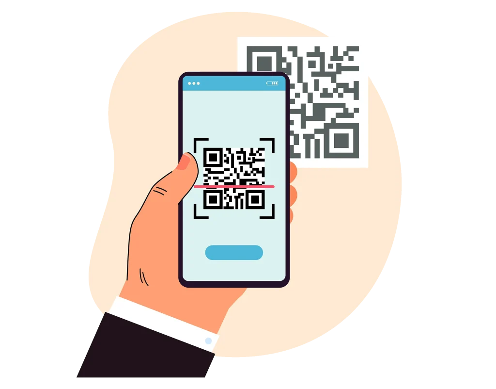 Graphical representation of QR Code payment