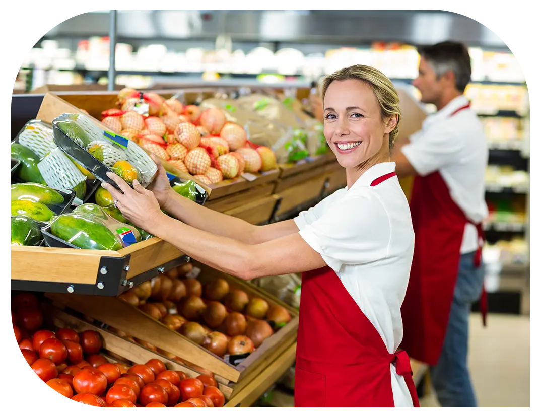 Restaurant staff engaging in stock management