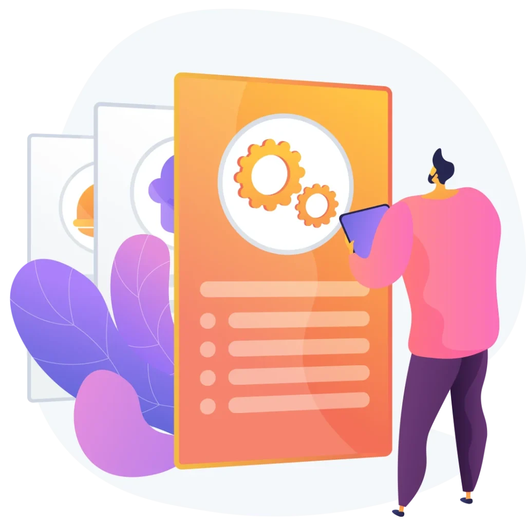 Graphical representation of central menu management by Restroworks