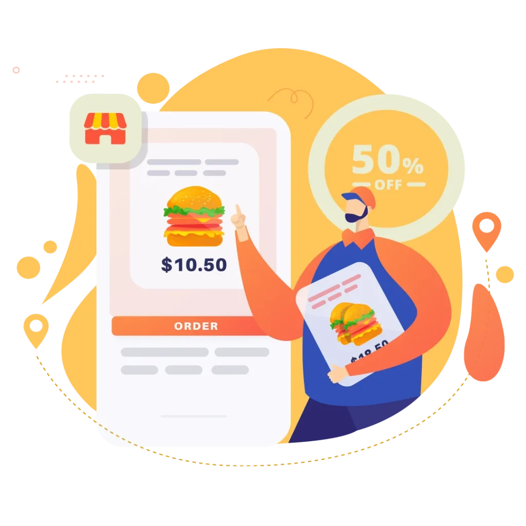 Graphical representation of offers management