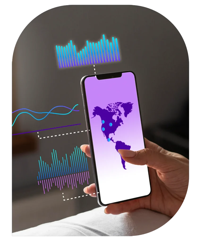 Graphical representation of live sale tracking