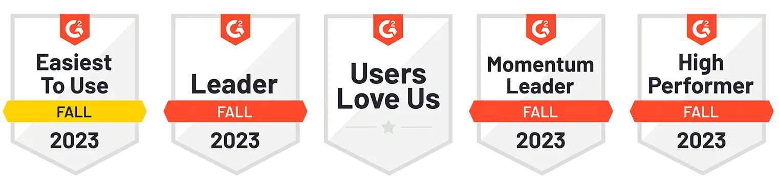 Recognitions awarded to Restroworks in the G2 Fall 2023 report