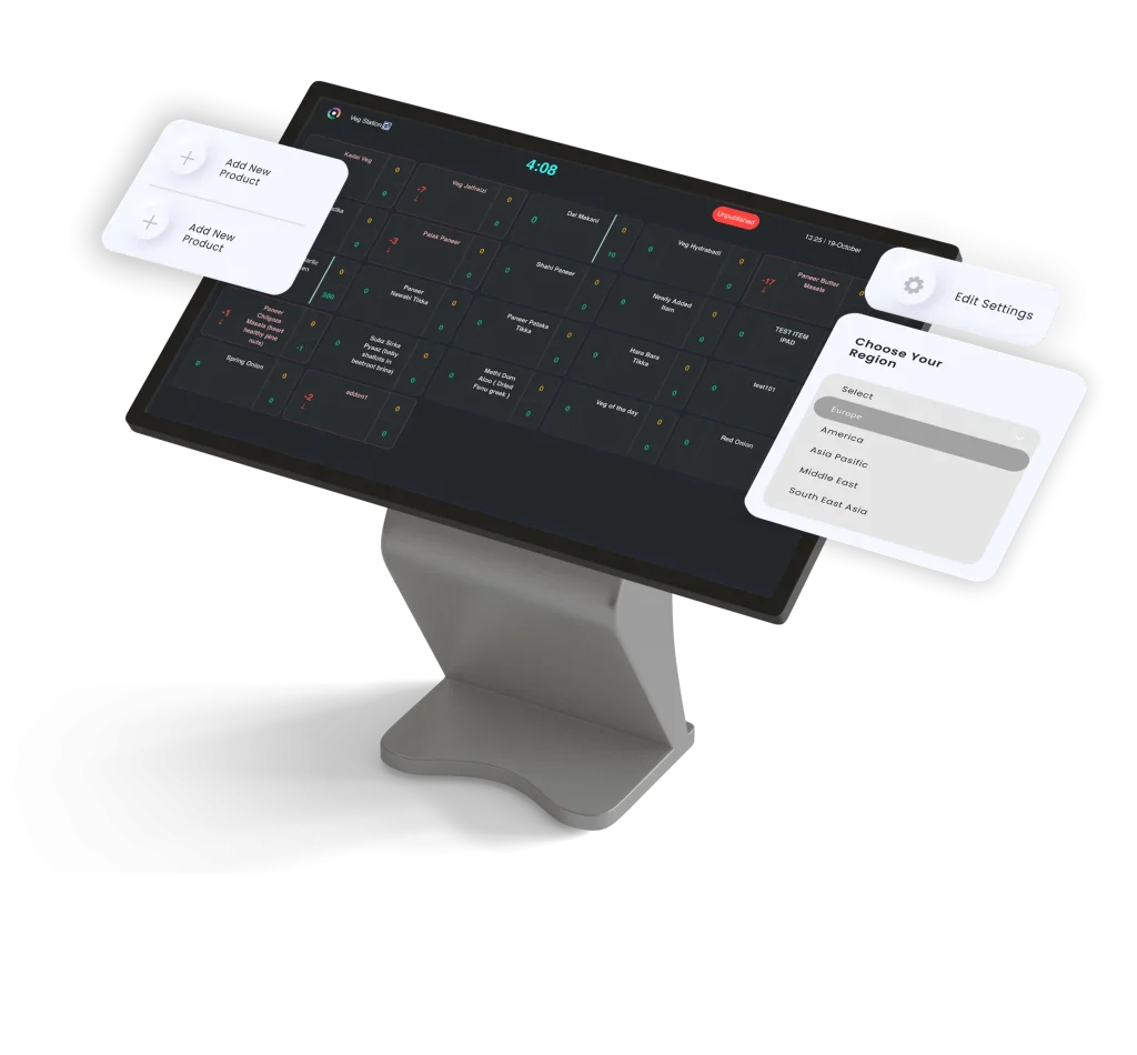 View of the Restroworks kitchen planning screen
