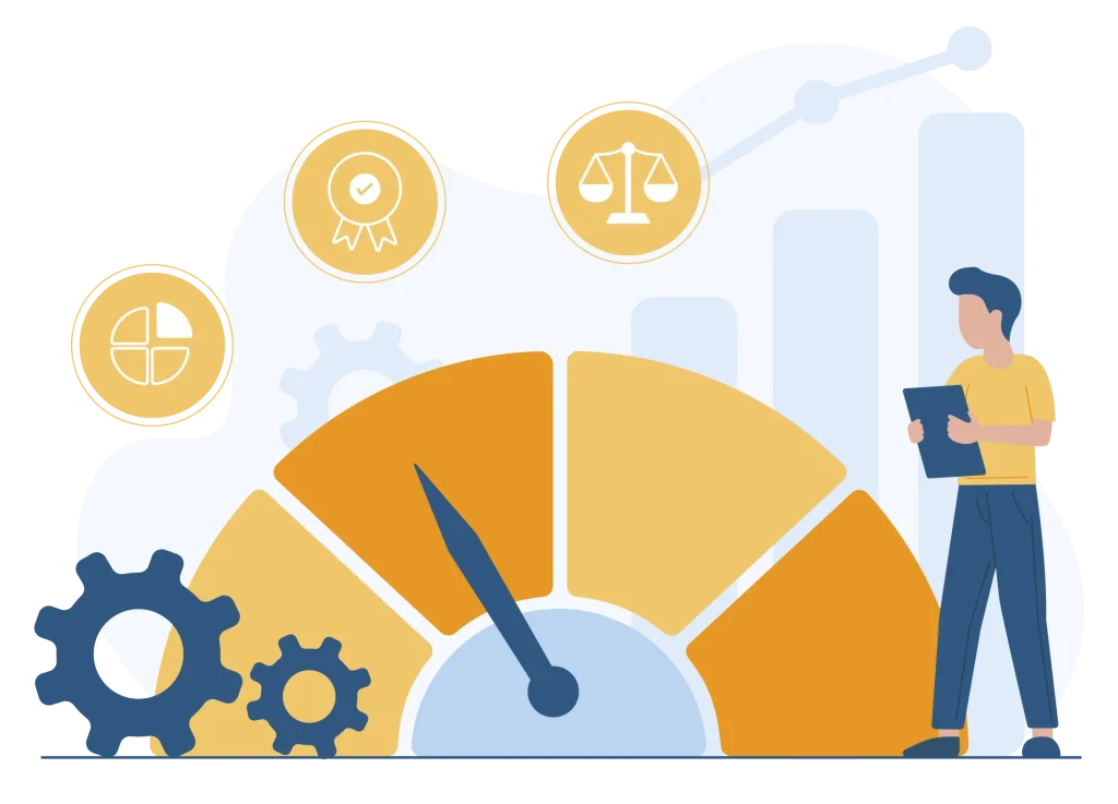 Graphical representation of restaurant Performance Comparison