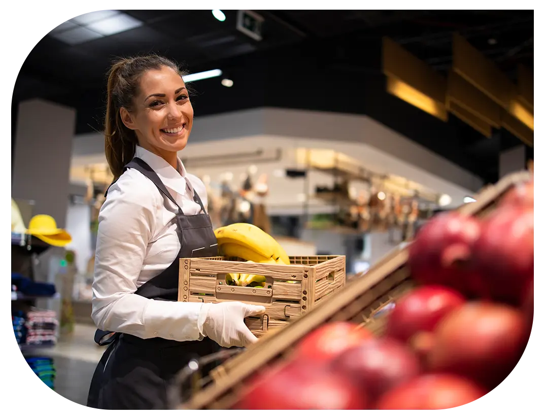 Restaurant staff doing inventory management