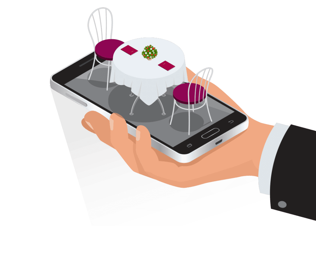 Graphical representation of reservation management